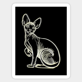 luminous sphinx cat Magnet